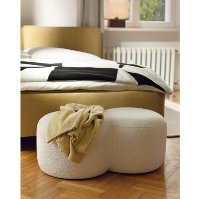 Pouf Umbo - pouf rond en polyester 100% moderne et polyvalent Pouf Umbo - pouf rond en polyester 100% moderne et polyvalent