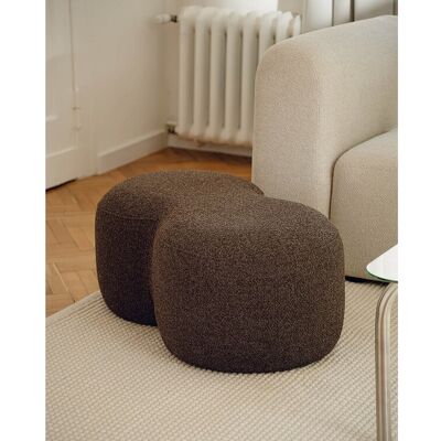 Pouf Umbo - pouf rond en polyester 100% moderne et polyvalent Pouf Umbo - pouf rond en polyester 100% moderne et polyvalent