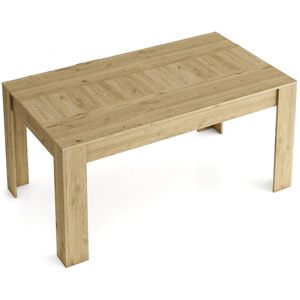 Skraut Home Table à manger 140cm extensible à 200cm Naturale mat, 90.4x140.4/200.4x76.1 Skraut Home Table à manger 140cm extensible à 200cm Naturale mat, 90.4x140.4/200.4x76.1