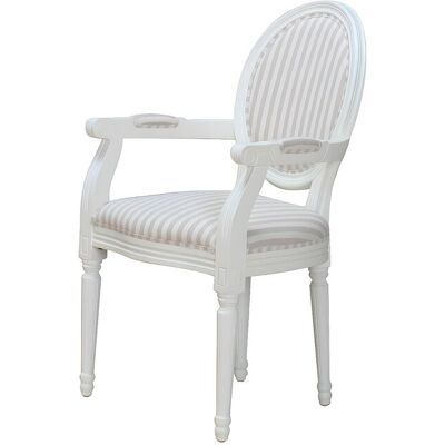 Møbel24 - Rokokko/amaretta - Blanc antique - Chaise de salle à manger Møbel24 - Rokokko/amaretta - Blanc antique - Chaise de salle à manger