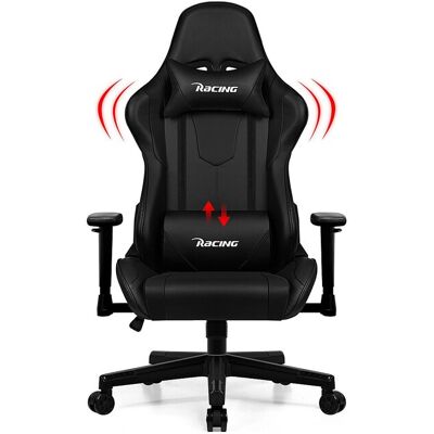 Hiazurm Chaise Gaming - Chaise de Jeu avec Dossier Réglable 90°-165° - Style Racing - Poids Max 150 kg Hiazurm Chaise Gaming - Chaise de Jeu avec Dossier Réglable 90°-165° - Style Racing - Poids Max 150 kg