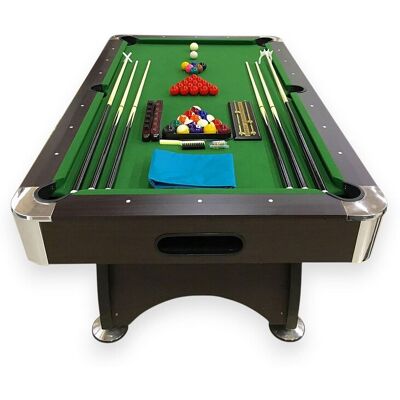 ELITESHOPPING Table de billard 7 pieds avec accessoires complets – Iron Green ELITESHOPPING Table de billard 7 pieds avec accessoires complets – Iron Green