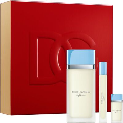 Dolce&Gabbana Light Blue EDT Trio Gift Set coffret cadeau pour femme Dolce&Gabbana Light Blue EDT Trio Gift Set coffret cadeau pour femme