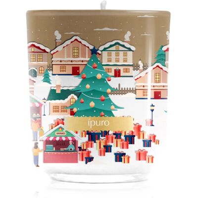 ípuro Christmas Town Glamour Night bougie parfumée avec couvercle 270 g ípuro Christmas Town Glamour Night bougie parfumée avec couvercle 270 g