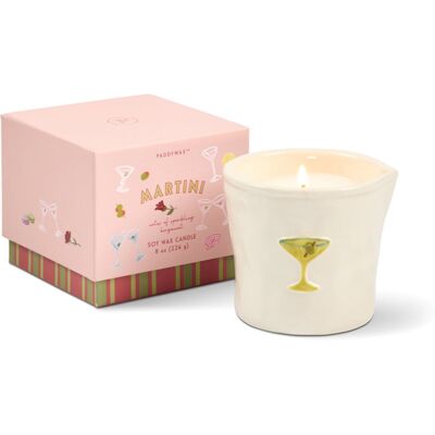 Paddywax Bistro Martini bougie parfumée en céramique 226 g Paddywax Bistro Martini bougie parfumée en céramique 226 g