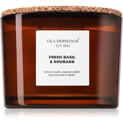 Vila Hermanos Apothecary Fresh Basil & Rhubarb bougie parfumée 350 g Vila Hermanos Apothecary Fresh Basil & Rhubarb bougie parfumée 350 g