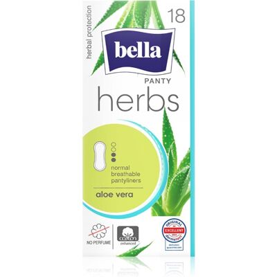 BELLA Herbs Aloe Vera protège-slips sans parfum 18 pcs BELLA Herbs Aloe Vera protège-slips sans parfum 18 pcs