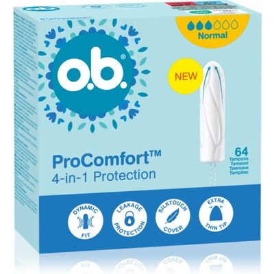 o.b. Pro Comfort Normal tampons 64 pcs o.b. Pro Comfort Normal tampons 64 pcs