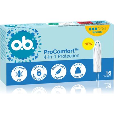 o.b. Pro Comfort Normal tampons 16 pcs o.b. Pro Comfort Normal tampons 16 pcs