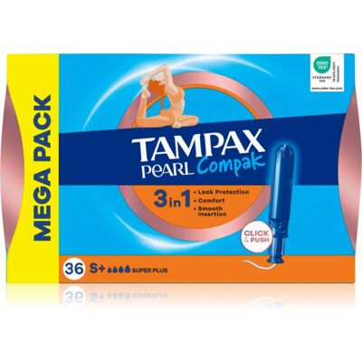 Tampax Pearl Compak Super Plus tampons avec applicateur 36 pcs Tampax Pearl Compak Super Plus tampons avec applicateur 36 pcs