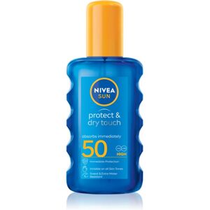NIVEA SUN Protect & Dry Touch spray solaire invisible SPF 50 200 ml NIVEA SUN Protect & Dry Touch spray solaire invisible SPF 50 200 ml