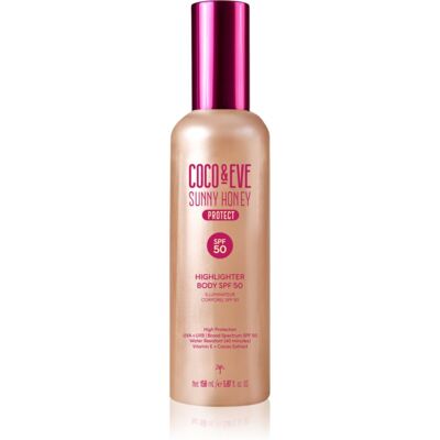 Coco & Eve Sunny Honey Highlighter Body SPF50 sérum protecteur illuminateur SPF 50 150 ml Coco & Eve Sunny Honey Highlighter Body SPF50 sérum protecteur illuminateur SPF 50 150 ml