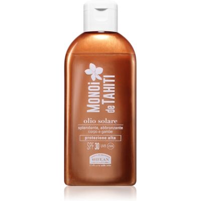 Helan MONOÏ de TAHITI Shiny Suntan Oil SPF30 huile protectrice solaire SPF 30 150 ml Helan MONOÏ de TAHITI Shiny Suntan Oil SPF30 huile protectrice solaire SPF 30 150 ml