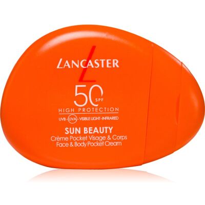 Lancaster Sun Beauty Face and Body Pocket Cream crème protectrice visage et corps SPF 50 30 ml Lancaster Sun Beauty Face and Body Pocket Cream crème protectrice visage et corps SPF 50 30 ml