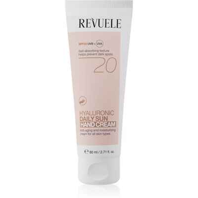 Revuele Daily Sun Hyaluronic Hand Cream SPF 20 crème hydratante protectrice mains SPF 20 80 ml Revuele Daily Sun Hyaluronic Hand Cream SPF 20 crème hydratante protectrice mains SPF 20 80 ml