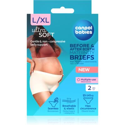 Canpol babies Maternity Briefs culottes de maternité et post-partum 2 en 1 taille L/XL 2 pcs Canpol babies Maternity Briefs culottes de maternité et post-partum 2 en 1 taille L/XL 2 pcs