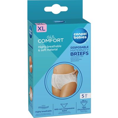 Canpol babies Maternity Briefs culottes post-partum taille L/XL 5 pcs Canpol babies Maternity Briefs culottes post-partum taille L/XL 5 pcs
