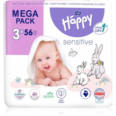 BELLA Baby Happy Sensitive lingettes 3x56 pcs BELLA Baby Happy Sensitive lingettes 3x56 pcs