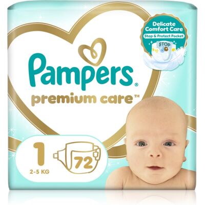 Pampers Premium Care Size 1 couches jetables 2-5 kg 72 pcs Pampers Premium Care Size 1 couches jetables 2-5 kg 72 pcs