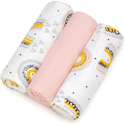 T-TOMI TETRA Couches en tissu Rainbow 70x70 cm 3 pcs - Couches en tissu T-TOMI TETRA Couches en tissu Rainbow 70x70 cm 3 pcs - Couches en tissu