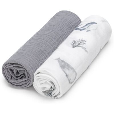 T-TOMI BIO Muslin Diapers couches lavables Gerda 2 pcs T-TOMI BIO Muslin Diapers couches lavables Gerda 2 pcs