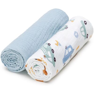 T-TOMI BIO Couche en Mousseline - 2 Pièces - Couches en Tissu pour Bébé T-TOMI BIO Couche en Mousseline - 2 Pièces - Couches en Tissu pour Bébé