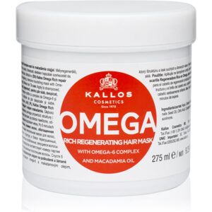 Kallos KJMN Professional Omega masque nourrissant cheveux au complexe oméga-6 et huile de macadamia 275 ml Kallos KJMN Professional Omega masque nourrissant cheveux au complexe oméga-6 et huile de macadamia 275 ml