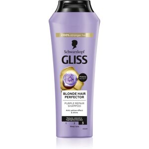 Schwarzkopf Gliss Blonde Hair Perfector shampoing anti-jaunissement 250 ml Schwarzkopf Gliss Blonde Hair Perfector shampoing anti-jaunissement 250 ml