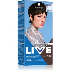 Schwarzkopf LIVE Colour Moment coloration capillaire semi-permanente teinte 010 Charcoal Brunette 50 ml Schwarzkopf LIVE Colour Moment coloration capillaire semi-permanente teinte 010 Charcoal Brunette 50 ml