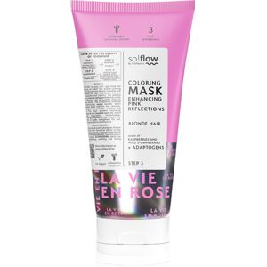 so!flow Coloring Mask Blonde Hair Intense Bonding Color Mask teinte Pink 200 ml so!flow Coloring Mask Blonde Hair Intense Bonding Color Mask teinte Pink 200 ml