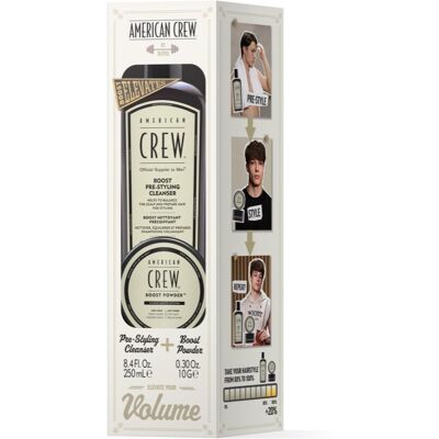 American Crew Boost Duo - Giftset coffret cadeau pour cheveux pour homme American Crew Boost Duo - Giftset coffret cadeau pour cheveux pour homme