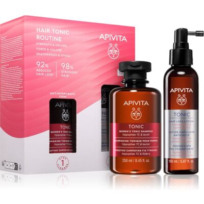 Apivita Tonic Women's Hair Tonic Routine Set ensemble anti-chute Apivita Tonic Women's Hair Tonic Routine Set ensemble anti-chute