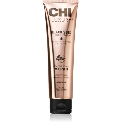 CHI Luxury Black Seed Oil Revitalizing Masque masque profond pour cheveux secs et abîmés 148 ml CHI Luxury Black Seed Oil Revitalizing Masque masque profond pour cheveux secs et abîmés 148 ml