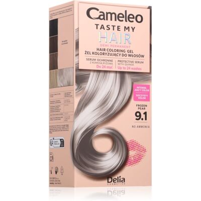 Delia Cosmetics Cameleo Taste My Hair coloration semi-permanente pour les cheveux teinte 9.1 Frozen Pear 1 pcs Delia Cosmetics Cameleo Taste My Hair coloration semi-permanente pour les cheveux teinte 9.1 Frozen Pear 1 pcs