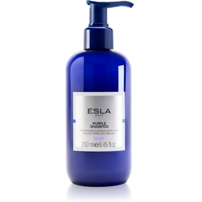ESLA ITALY Purple shampoing pour cheveux blonds anti-jaunissement 250 ml ESLA ITALY Purple shampoing pour cheveux blonds anti-jaunissement 250 ml
