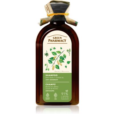 Green Pharmacy Birch Buds & Castol Oil Shampoo shampoing antipelliculaire 350 ml Green Pharmacy Birch Buds & Castol Oil Shampoo shampoing antipelliculaire 350 ml