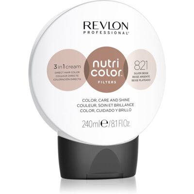 Masque de couleur semi-permanent Revlon Nutri Color Filters Beige Argenté - 240ml Masque de couleur semi-permanent Revlon Nutri Color Filters Beige Argenté - 240ml