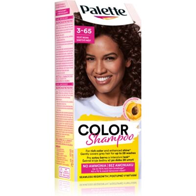 Schwarzkopf Palette Color Shampoo shampoing colorant teinte 3-65 Velvet Brown 50 ml Schwarzkopf Palette Color Shampoo shampoing colorant teinte 3-65 Velvet Brown 50 ml