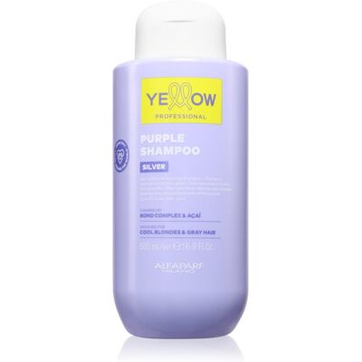Yellow Professional Silver Purple Shampoo shampoing anti-jaunissement 500 ml Yellow Professional Silver Purple Shampoo shampoing anti-jaunissement 500 ml
