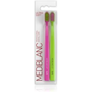 MEDIBLANC 5490 Ultra Soft brosses à dents ultra soft Pink, Green 2 pcs MEDIBLANC 5490 Ultra Soft brosses à dents ultra soft Pink, Green 2 pcs