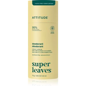 Attitude Super Leaves Natural Deodorant déodorant solide naturel sans aluminium Earl Grey & Cucumber 75 g Attitude Super Leaves Natural Deodorant déodorant solide naturel sans aluminium Earl Grey & Cucumber 75 g