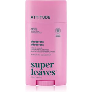 Attitude Super Leaves Natural Deodorant déodorant Coconut and Wild Berries 75 g Attitude Super Leaves Natural Deodorant déodorant Coconut and Wild Berries 75 g