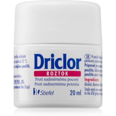 Driclor - Antitranspirant - Contrôle de la Transpiration - 20ml Driclor - Antitranspirant - Contrôle de la Transpiration - 20ml