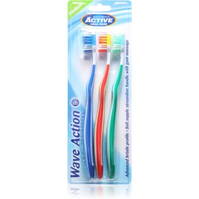 Beauty Formulas Wave Action brosses à dents 3 pcs Beauty Formulas Wave Action brosses à dents 3 pcs