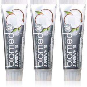 BIOMED Superwhite Dentifrice - Blanchiment Naturel, Certifié BIO, 3x100g BIOMED Superwhite Dentifrice - Blanchiment Naturel, Certifié BIO, 3x100g