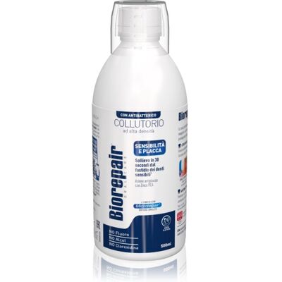 Biorepair Mouthwash 3 in 1 bain de bouche anti-plaque dentaire 500 ml Biorepair Mouthwash 3 in 1 bain de bouche anti-plaque dentaire 500 ml