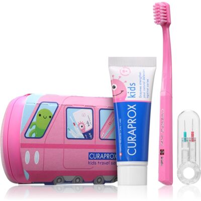 Curaprox Kids Travel Set Kit de voyage dents, langue et gencives pour enfant 1 pcs Curaprox Kids Travel Set Kit de voyage dents, langue et gencives pour enfant 1 pcs