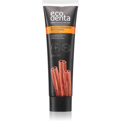 Ecodenta Black Cinnamon Whitening dentifrice blanchissant à la cannelle 100 ml Ecodenta Black Cinnamon Whitening dentifrice blanchissant à la cannelle 100 ml