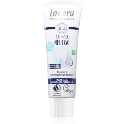 Dentifrice Neutre Lavera - 75ml - Sans Fluor - Pour Gencives Sensibles Dentifrice Neutre Lavera - 75ml - Sans Fluor - Pour Gencives Sensibles