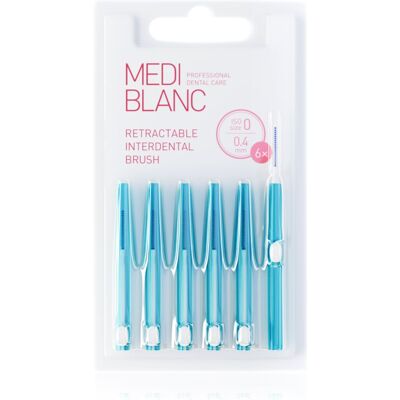 MEDIBLANC Interdental TB Pull Out System 0.4 mm brossette interdentaire rétractable 6 pcs MEDIBLANC Interdental TB Pull Out System 0.4 mm brossette interdentaire rétractable 6 pcs